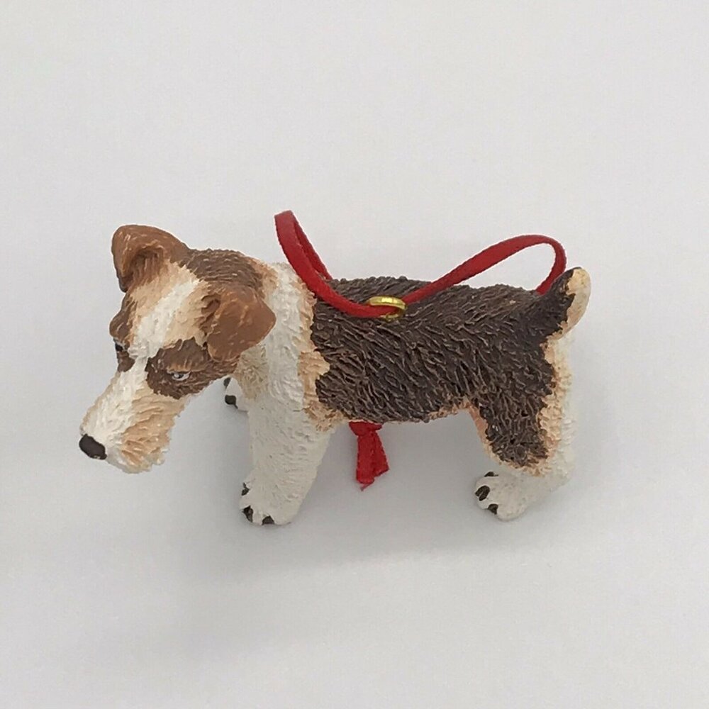 Wire Fox Terrier Resin Ornament Dog Lover Holiday Gift Small 2" Figurine - Picture 6 of 6